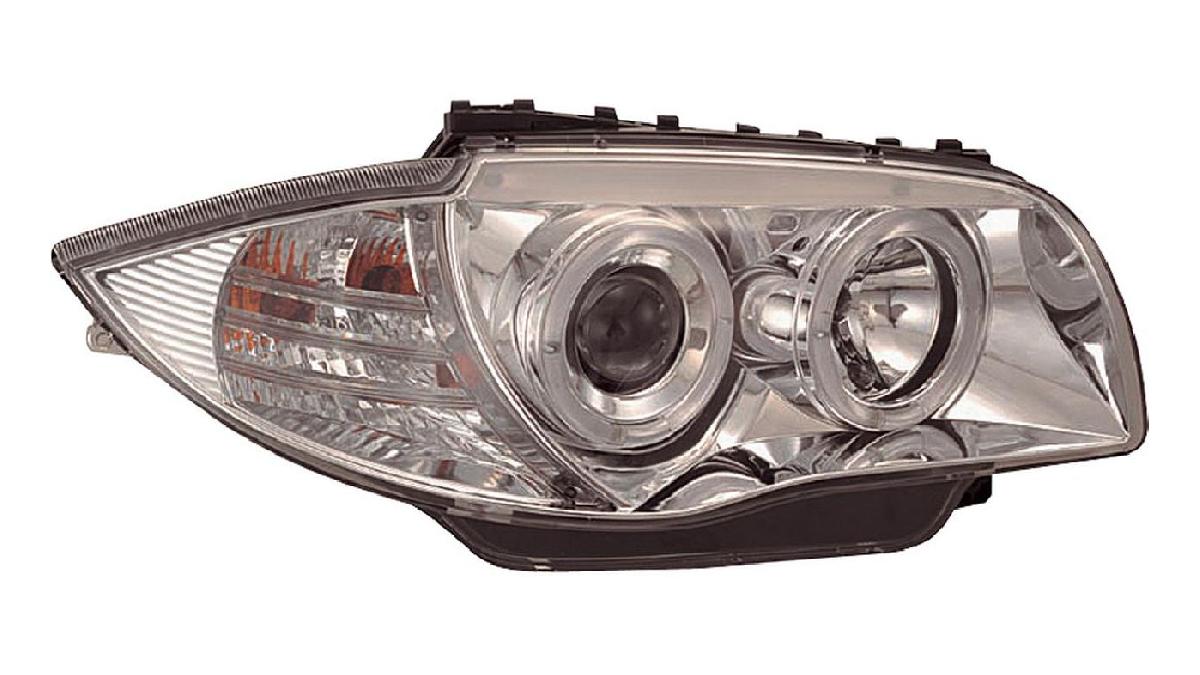 Set+de+phares+sur+mesure+pour+BMW+S%C3%A9rie+1+E81%2FE87+2004-2011+-+Chrom%C3%A9+-+incl.+Angel-Eyes